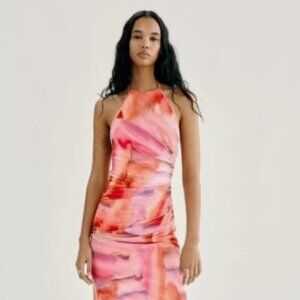 Zara Mesh Midi Dress Size XS 7752/419/050